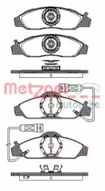 Комплект тормозных колодок METZGER 0624.02